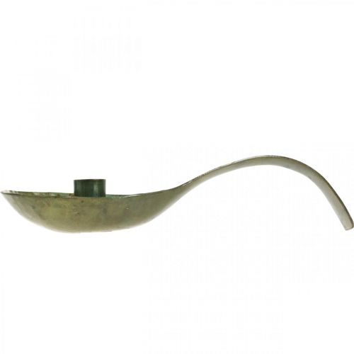 Floristik24 Metalowa łyżka świeczkowa z patyną 25x11x5cm
