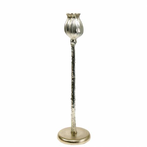 Floristik24 Świecznik Poppy Blossom Champagne H41cm