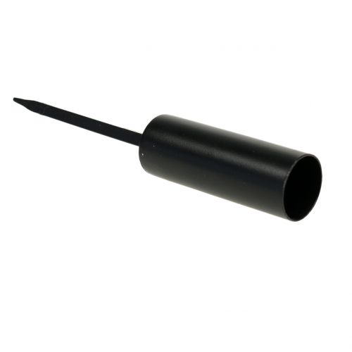 Produkt Świecznik czarny na świece w sztyfcie 15cm 4szt