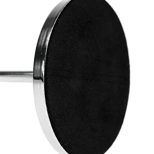 Floristik24 Świecznik na świecę szpiczastą srebrny 30cm