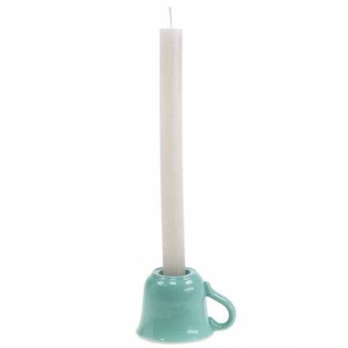 Floristik24 Kubek na świeczkę Ø7,5cm W6cm zielony 3szt
