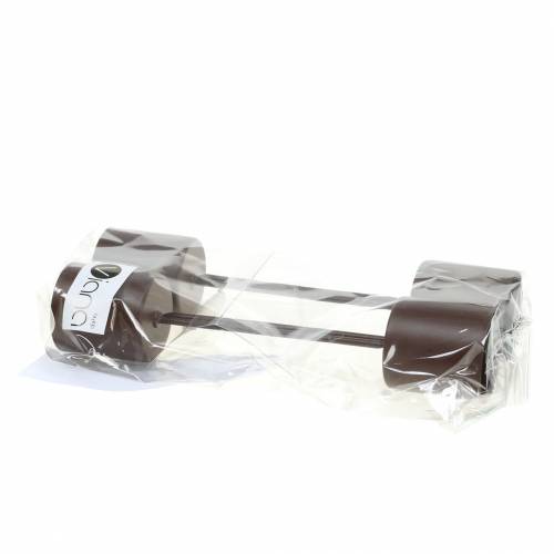 Floristik24 Świecznik na świeczniki brązowy Ø3,7cm W14cm 4szt