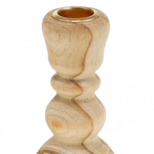 Produkt Świecznik świecznik z drewna zamieniony w wiejski dom H11cm 3szt