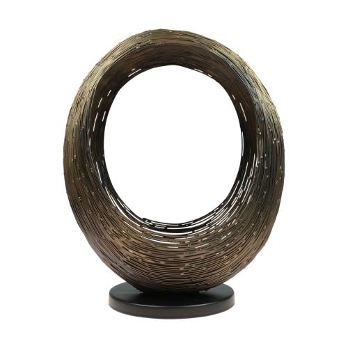 Floristik24 Świecznik, metalowa rzeźba dekoracyjna, świecznik na tealighty wys. 33,5 cm
