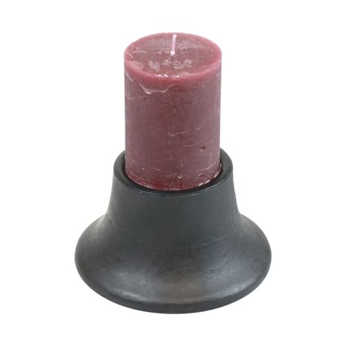 Produkt Świecznik czarny świecznik ceramiczny Ø12,5cm W7cm