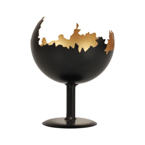 Floristik24 Dekoracja stołu Świąteczny świecznik metalowy 15,5cm Ø12cm