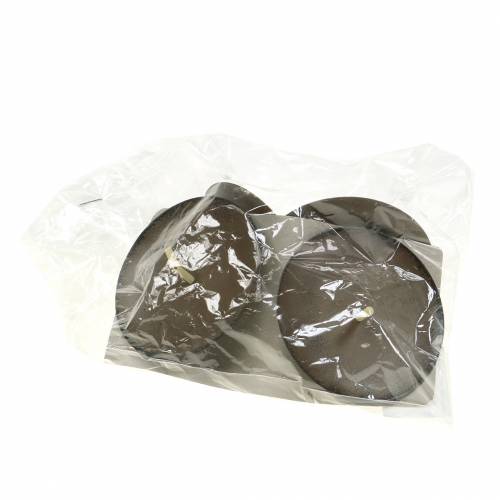 Produkt Świecznik wtykowy 8cm brązowy 4 szt