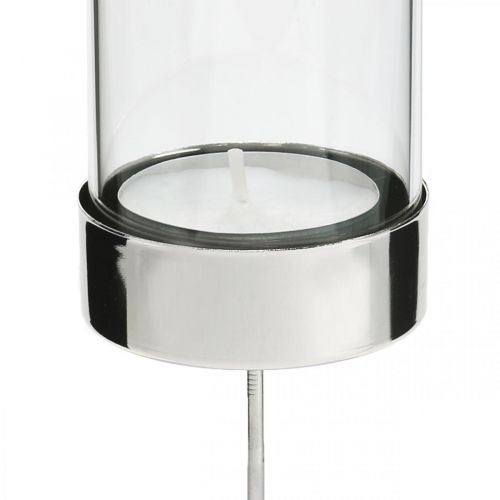 Produkt Świecznik do zaślepki metal/szkło Ø5cm W14cm 4 szt