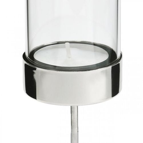 Produkt Świecznik do zaślepki metal/szkło Ø5cm W19cm 4 szt