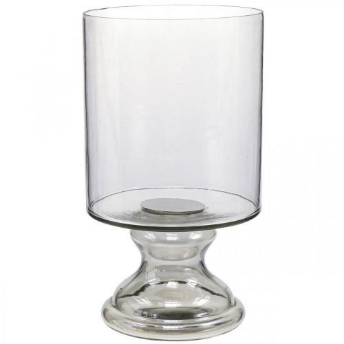 Produkt Światło wiatrowe szklane szkło świecowe przyciemniane, przezroczyste Ø20cm W36,5cm