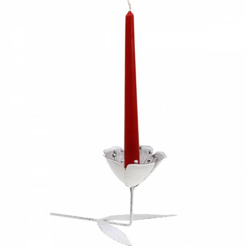 Produkt Wiosenna dekoracja, kształt kwiatu świecznika, dekoracja ślubna, metalowa dekoracja stołu