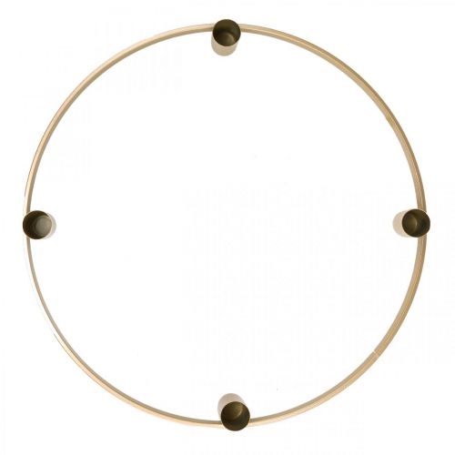 Produkt Świecznik świecznik w kształcie pierścionka metal matowe złoto Ø35cm