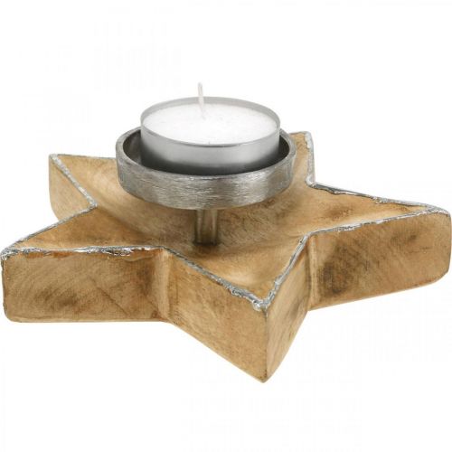 Produkt Świecznik, dekoracja stołu Boże Narodzenie, świecznik gwiazda W7cm Ø20cm/6,5cm