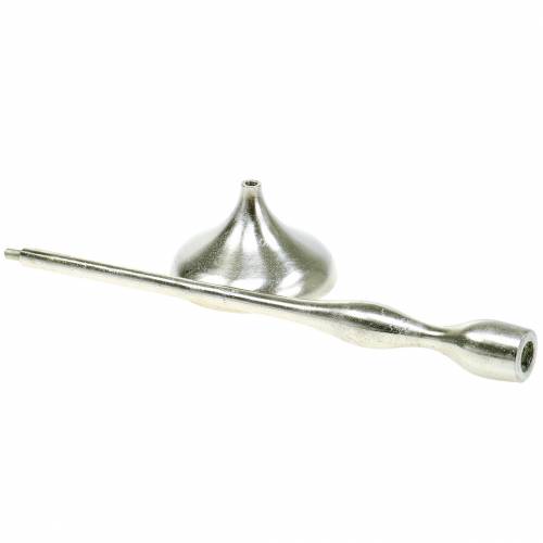 Produkt Świecznik antyczne srebro H31cm