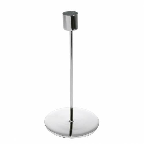 Floristik24 Świecznik Ø5cm H11cm Srebrny 4szt.
