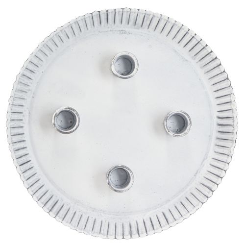 Produkt Forma na ciasto ze świecznikami i 4 świecznikami w kolorze białym Ø25cm