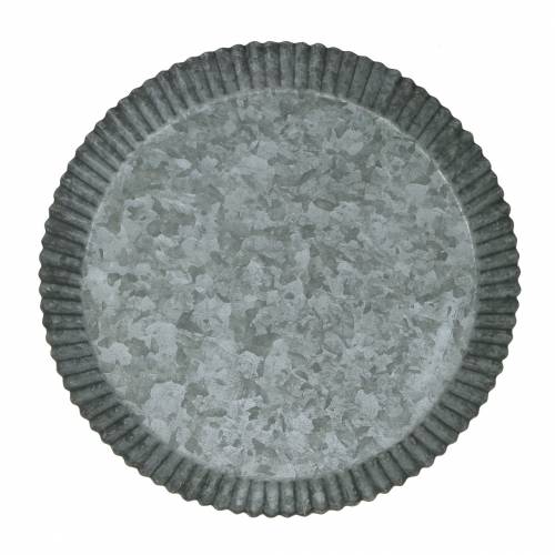 Talerz dekoracyjny naczynie do zapiekania ocynk Ø25cm H3cm