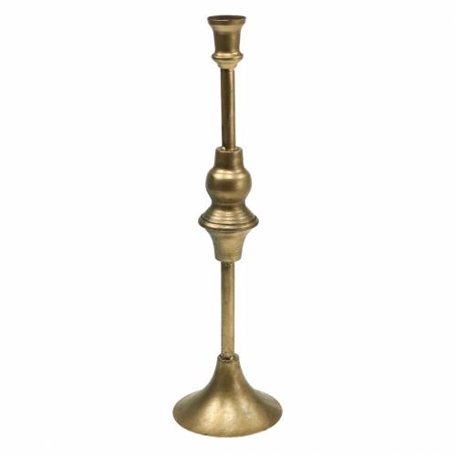 Floristik24 Świecznik świąteczny mosiężny metalowy Ø10,5cm H38,5cm