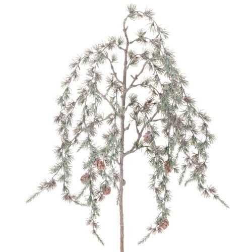 Sztuczna gałązka sosnowa z szyszkami, ozdobna gałązka sosnowa, sztuczna, 80cm, 3 sztuki
