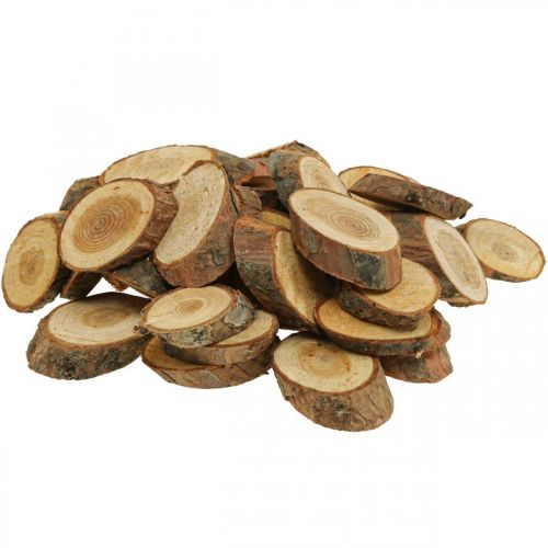 Produkt Drewniane krążki deco posypują drewno sosnowe owalne Ø4-5cm 500g