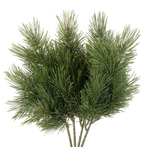 Sztuczna gałązka sosnowa do dekoracji zimowych, 40cm, 4 sztuki kupić | Floristik24.pl