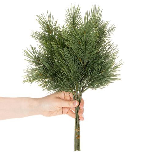 Sztuczna gałązka sosnowa do dekoracji zimowych, 40cm, 4 sztuki | Floristik24.pl