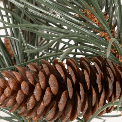 Sztuczna gałązka sosnowa z szyszkami, dekoracja salonu, 93 cm | Floristik24.pl
