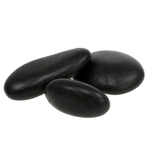 Floristik24 Kamyczki czarne 4cm - 7cm 1kg