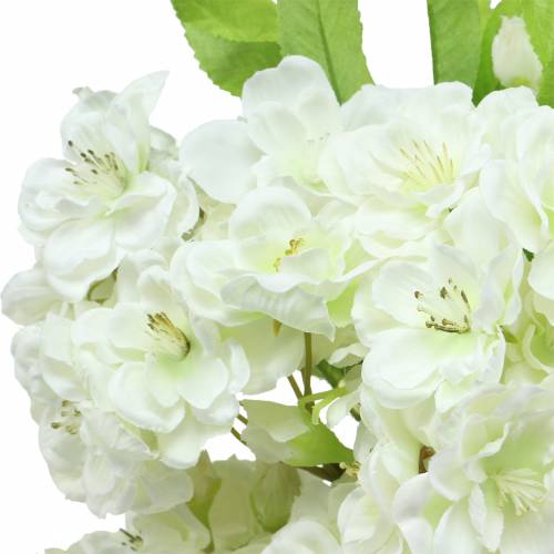 Floristik24 Gałązka wiśni krem 45cm 3szt do dekoracji