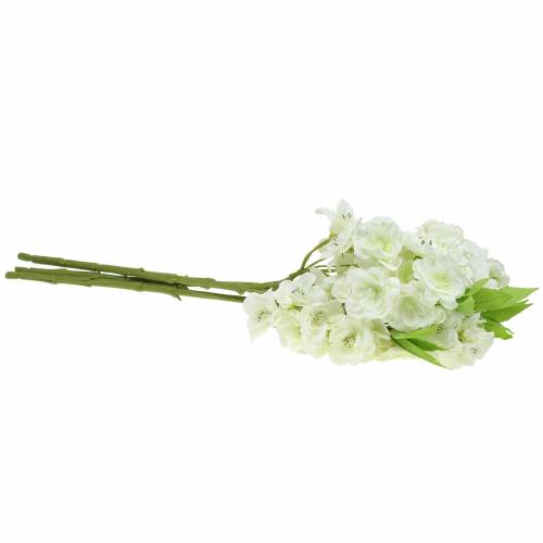 Floristik24 Gałązka wiśni krem 45cm 3szt do dekoracji