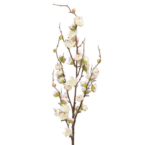 Floristik24 Gałązka dekoracyjna z kwiatów wiśni, sztuczne kwiaty białe 96 cm, 2 szt.