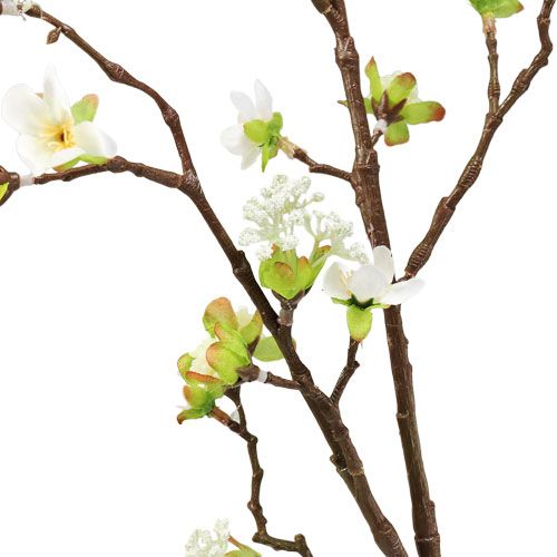 Produkt Gałąź kwiatu wiśni biała 95 cm
