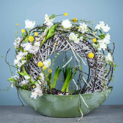 Floristik24 Gałązka kwiatu wiśni biała sztuczna 103 cm