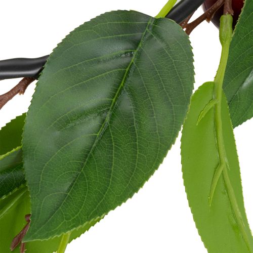 Produkt Sztuczna girlanda z wiśniami. Idealna do naturalnej dekoracji pokoju. Kwiatowy wygląd. 160 cm.