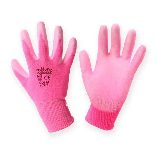 Produkt Rękawice ogrodowe Kixx rozmiar 7 różowe, różowe