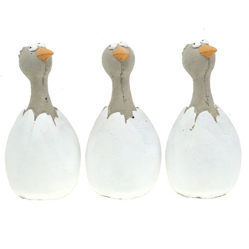Floristik24 Figurka dekoracyjna pisklę w jajku H16,5cm 3szt.