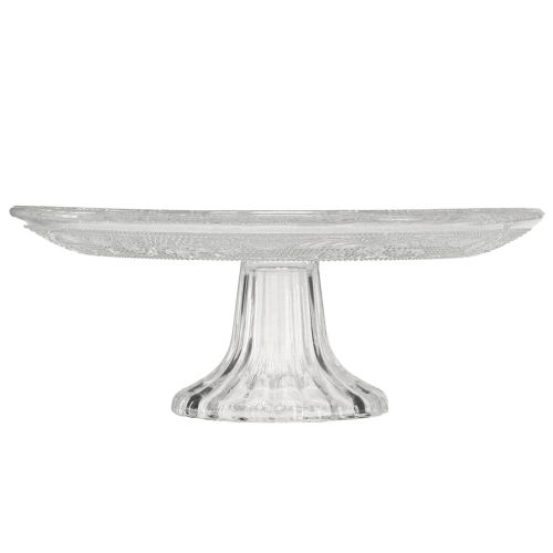 Produkt Klasyczny szklany talerz na ciasto na nóżce - Elegancki na każdą uroczystość Ø 20cm