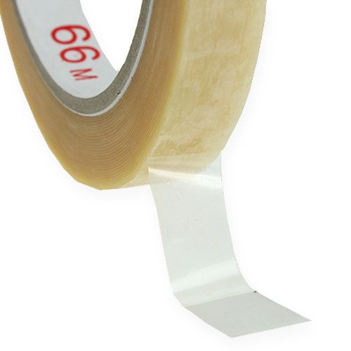 Floristik24 Taśma klejąca 12mm x 66m PVC neutralna 12 szt