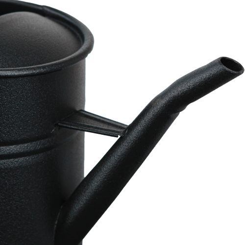 Produkt Mała ozdobna konewka czarna metalowa 30x13x17cm 1,7l