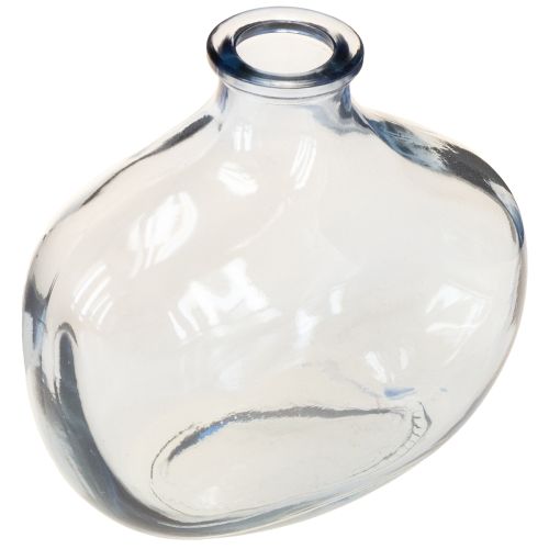 Floristik24 Mały szklany wazon przezroczysty nowoczesny mini wazon szklany 11×6×10cm 3 szt.
