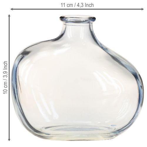 Produkt Mały szklany wazon przezroczysty nowoczesny mini wazon szklany 11×6×10cm 3 szt.