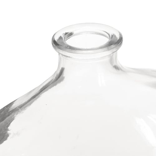 Produkt Mały szklany wazon, nowoczesny mini wazon, szkło przezroczyste 11×6×10 cm