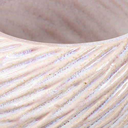 Produkt Małe ceramiczne miseczki w różowym spiralnym dekorze Ø9cm 4szt