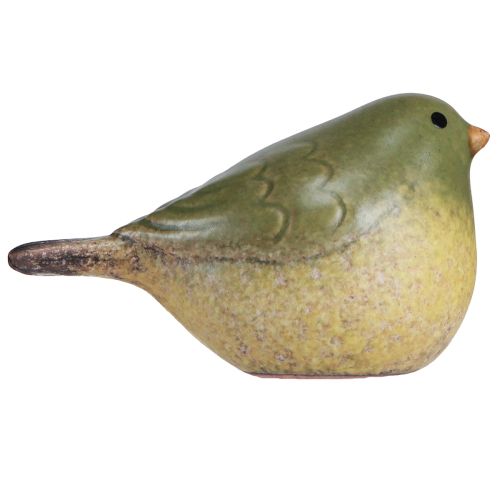 Produkt Mały ceramiczny ptak dekoracja ceramiczna wiosenna zieleń 8,5cm 4 szt