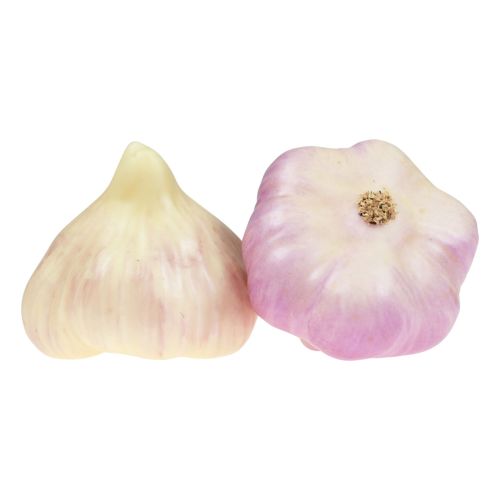 Produkt Sztuczna dekoracja warzywna czosnek różowy, biały Ø6,5cm 2 szt