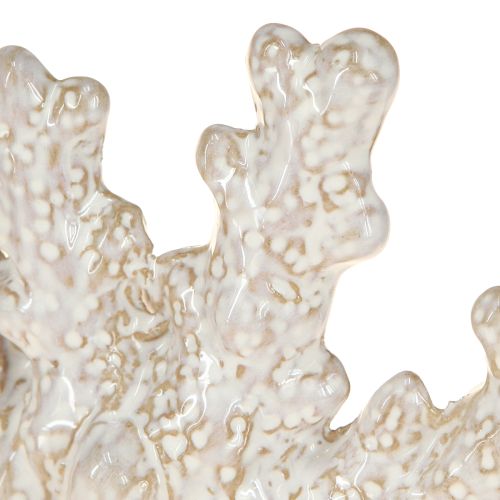 Produkt Dekoracja koralowa ceramiczna marynistyczna dekoracja stołu beżowa wys. 14,5cm