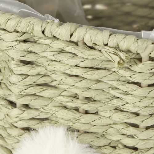 Produkt Uroczy koszyk-doniczka w kształcie wielkanocnego króliczka, idealny do świątecznej dekoracji wnętrz, 32 cm