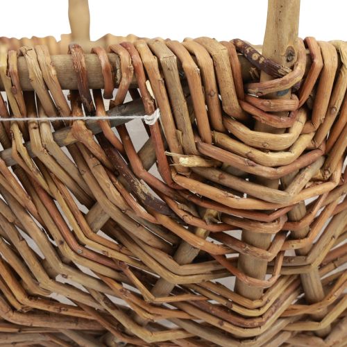 Produkt Kosz Kosz na rośliny Kosz tkany z uchwytem naturalny 33/28/22 cm, zestaw 3 szt