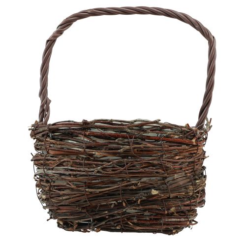 Produkt Kosz z uchwytem Kosz na rośliny brzozowe z folią W28,5cm