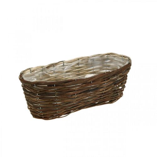 Kosz do sadzenia, dekoracji kwiatów, drewniany kosz natura L35cm 11,5cm